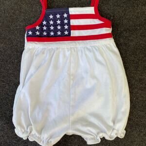 Miniwear Classics American Flag 12 MO. Infant‎ Soft Knit Cotton One-Piece